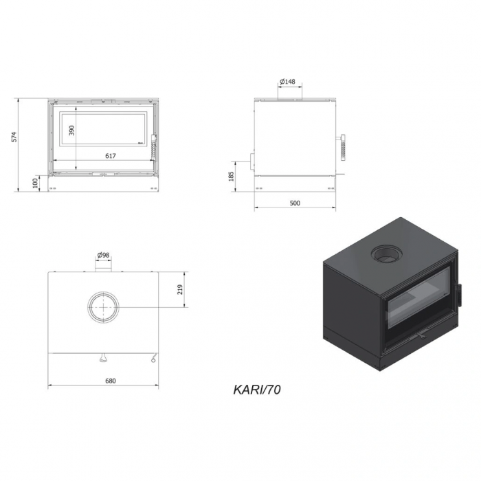 Soba otel Kari 70 - 8 KW [6]
