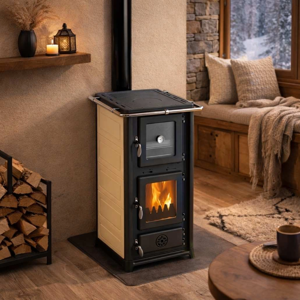 Soba pe lemne - OLYMPIA II - Crem [2]