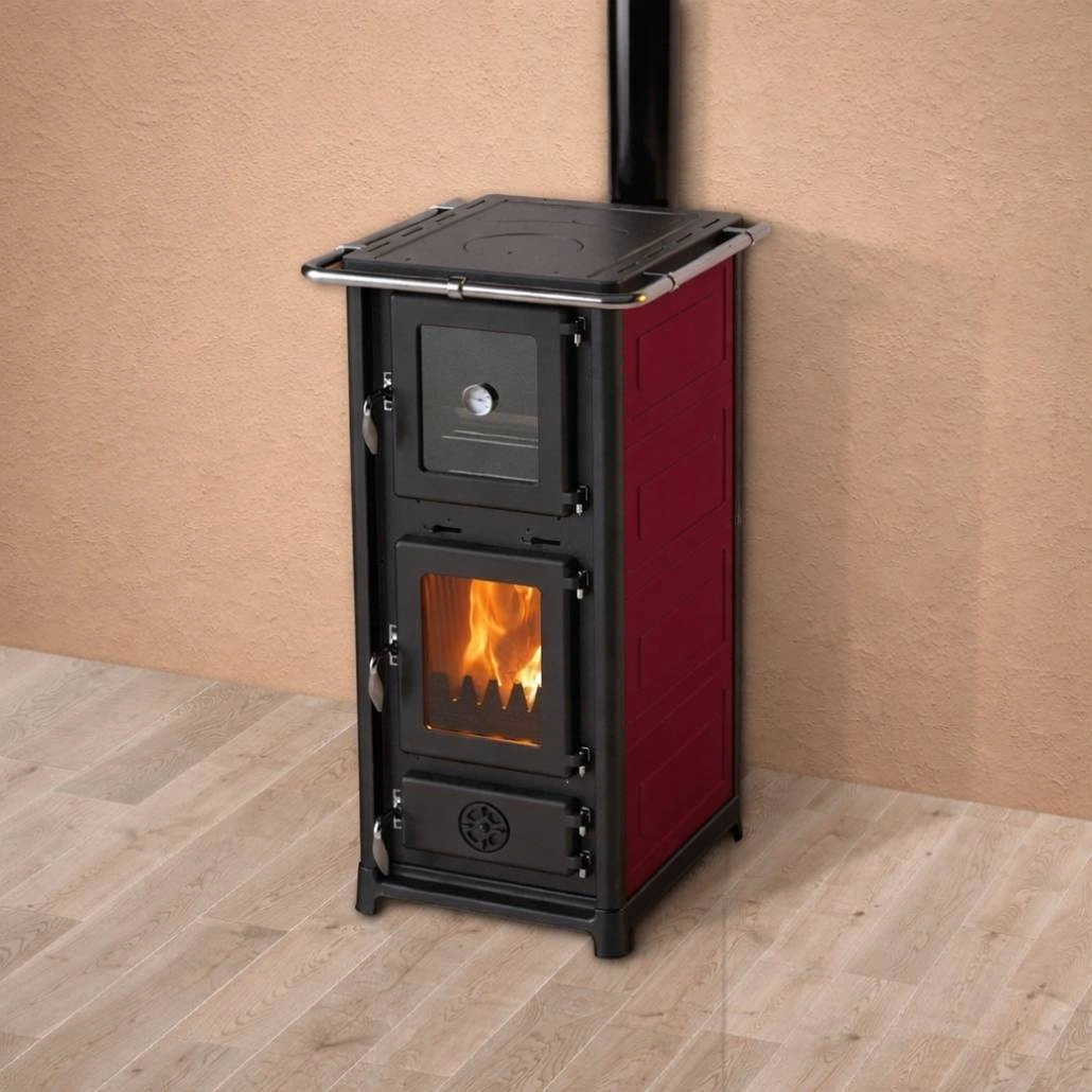 Soba pe lemne - OLYMPIA II - Rosu inchis [2]