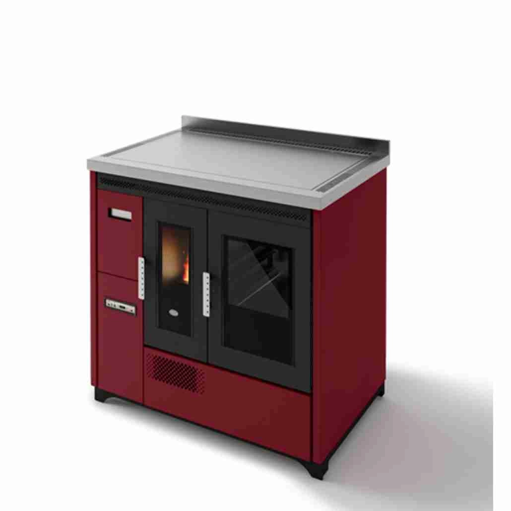 SOBA PE PELETI ENRICA 9.3KW - ROSU [1]