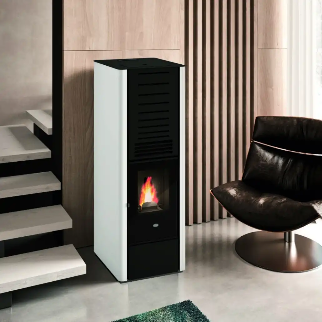 SOBA PELETI KAREN 9KW - SNOW [2]