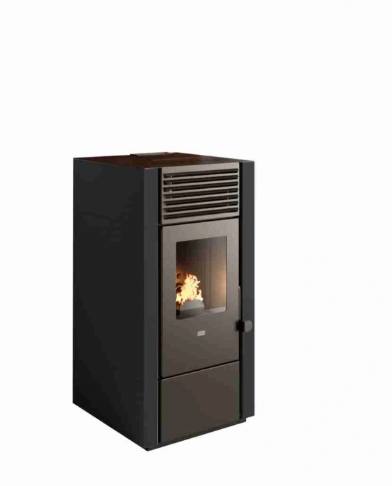 Soba pe peleti Poly - 9.5kW Negru [1]