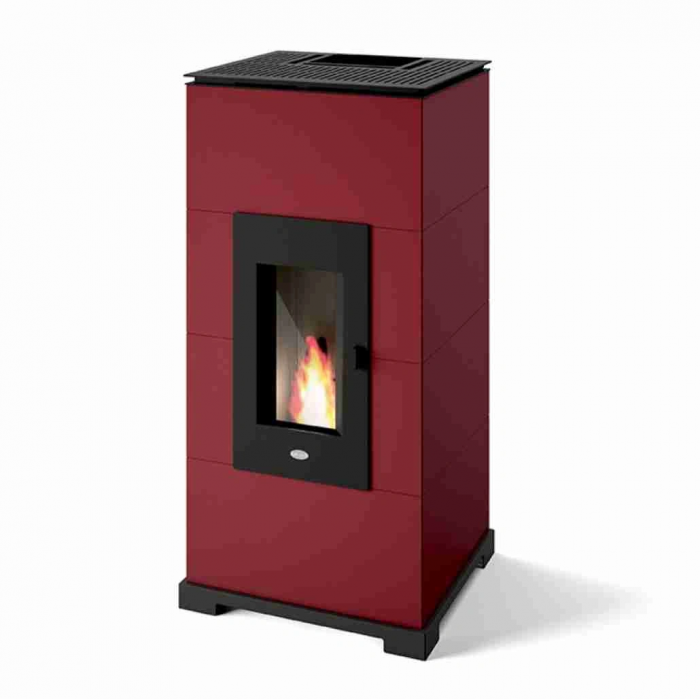 SOBA PELETI 11KW - AC11 ROSU CONVECTIE NATURALA [1]