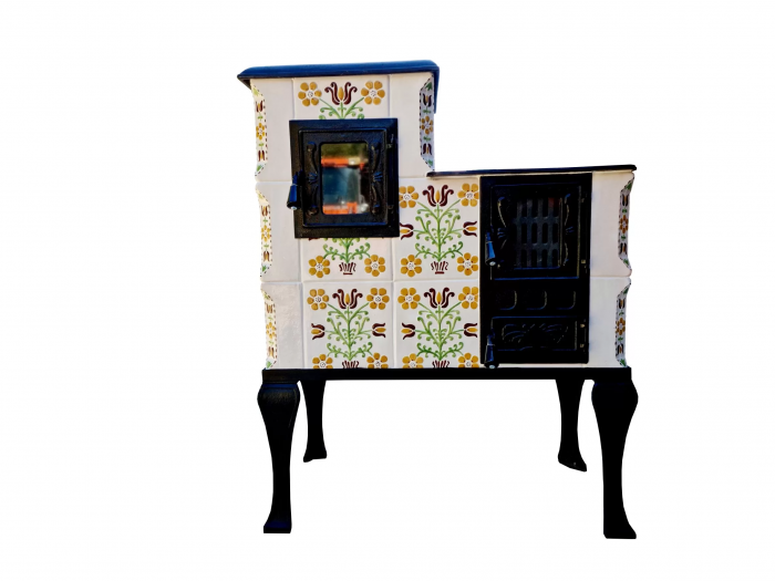 Soba portabila bucatarie, Iza, model placa Sieben verde [1]