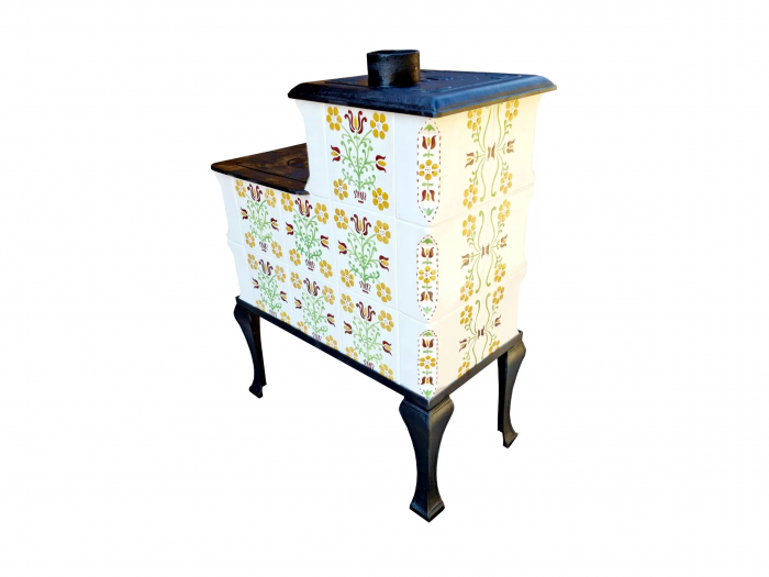 Soba portabila bucatarie, Iza, model placa Sieben verde [4]