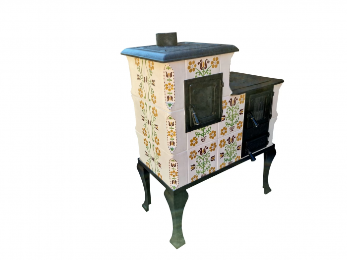 Soba portabila bucatarie, Iza, model placa Sieben verde [2]