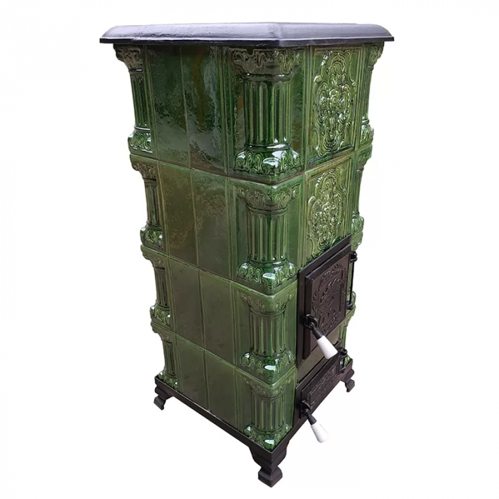 Soba portabila, Mediaș, placă Trandafir, coloană [3]