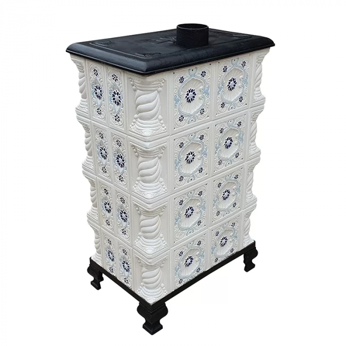 Soba portabila, ROMANE, model placa Scoica, pictat cu albastru [5]