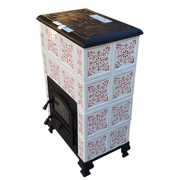 Soba portabila, ROMANE, model Transilvania pictata cu rosu [2]