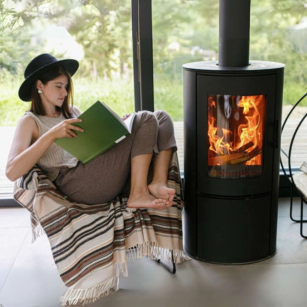 Soba Rollo 7 kW - Negru + Piese Racordare [2]