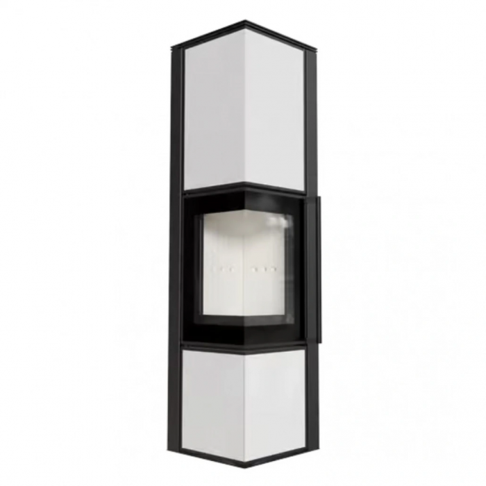 Soba Tora L 8-11kW - Panou alb de sticla [1]