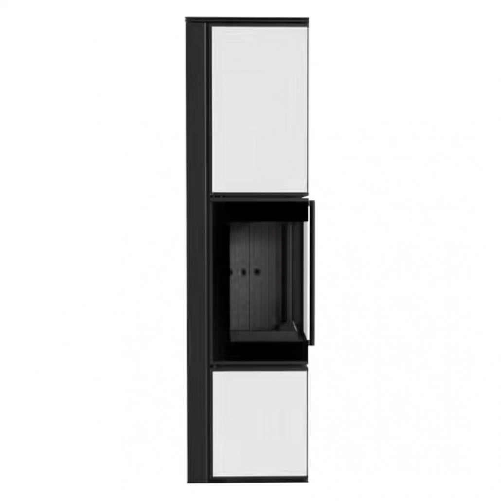 Soba Tora L 8-11kW Panou alb de sticla - Samota neagra [2]