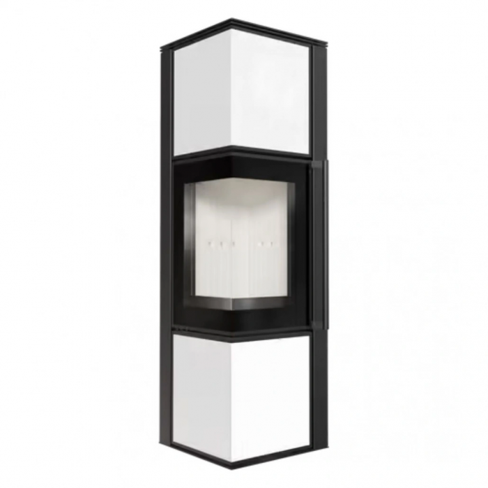 Soba Tora M 8-11kW - Panou alb de sticla [1]