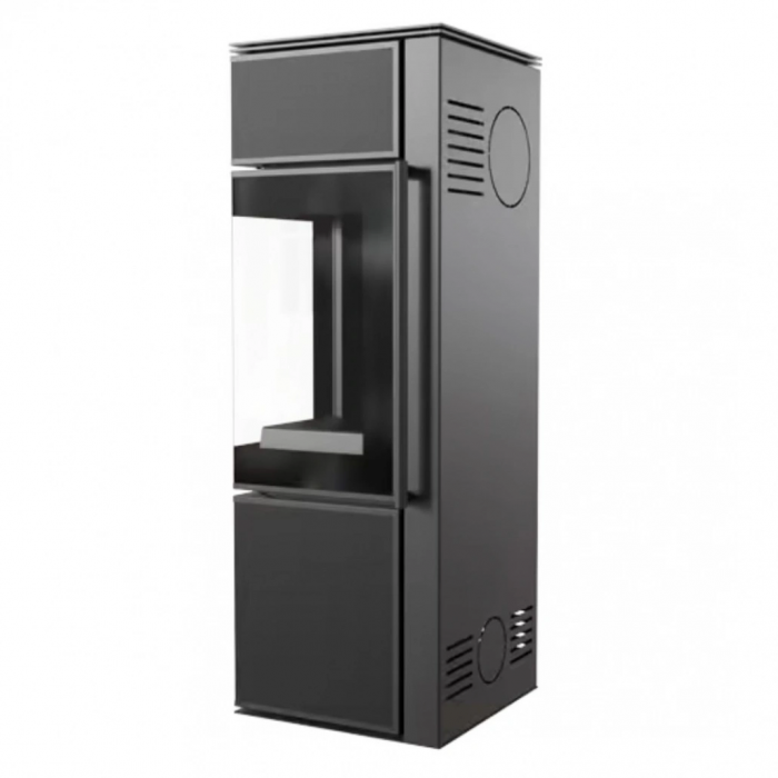 Soba Tora S 8-11kW Panou negru de sticla - Samota neagra [3]