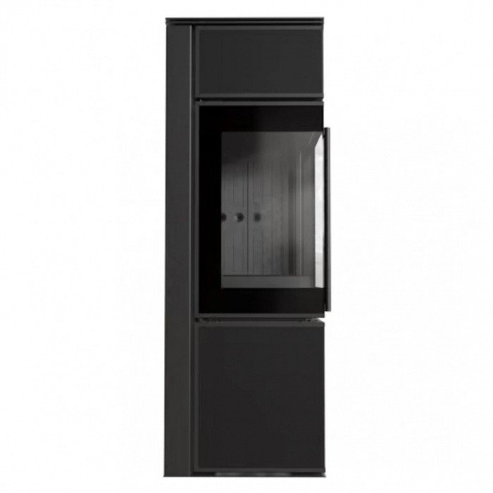 Soba Tora S 8-11kW Panou negru de sticla - Samota neagra [2]