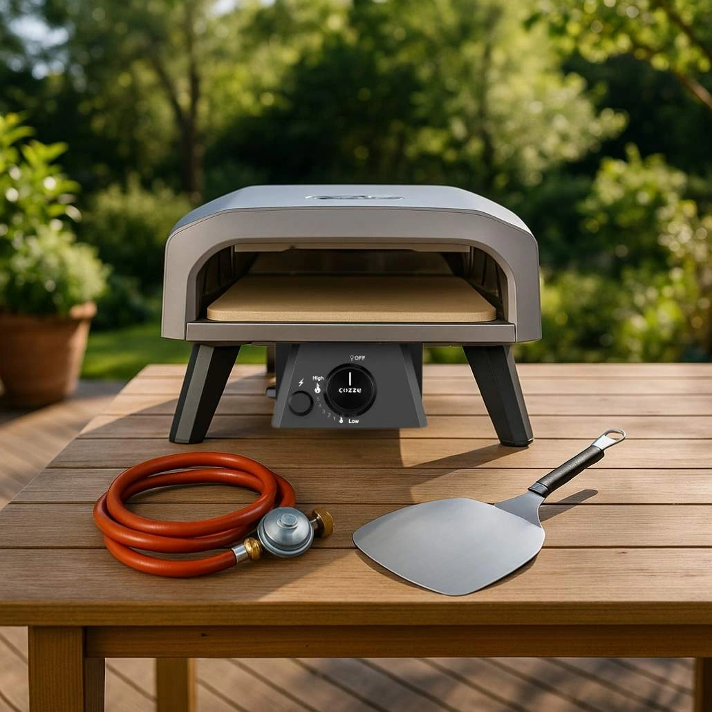 Starter pack gaz 34cm Cozze Classic cu piatra pizza + regulator gaz [2]