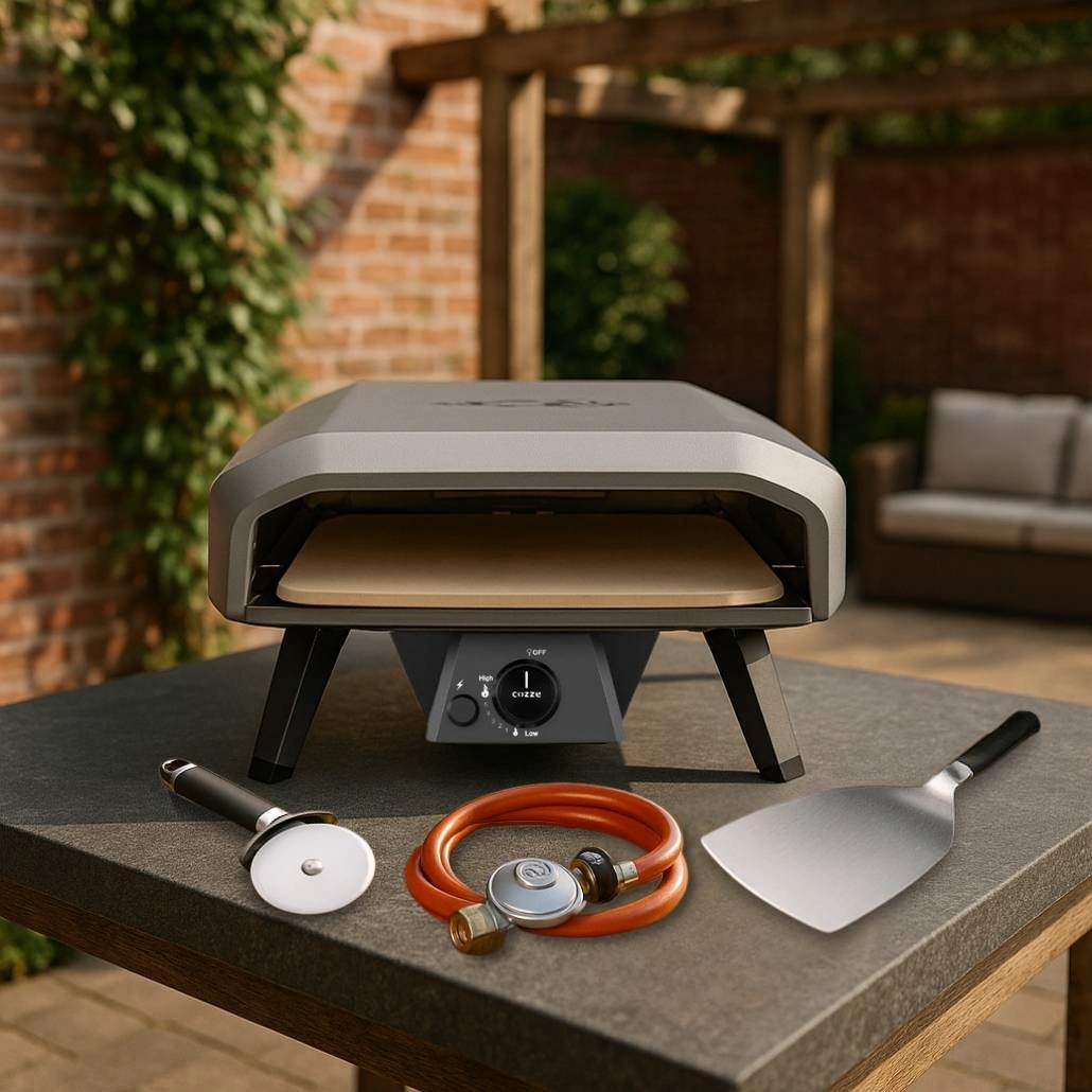 Starter pack gaz 42.5cm Cozze Classic cu piatra pizza + regulator gaz [2]