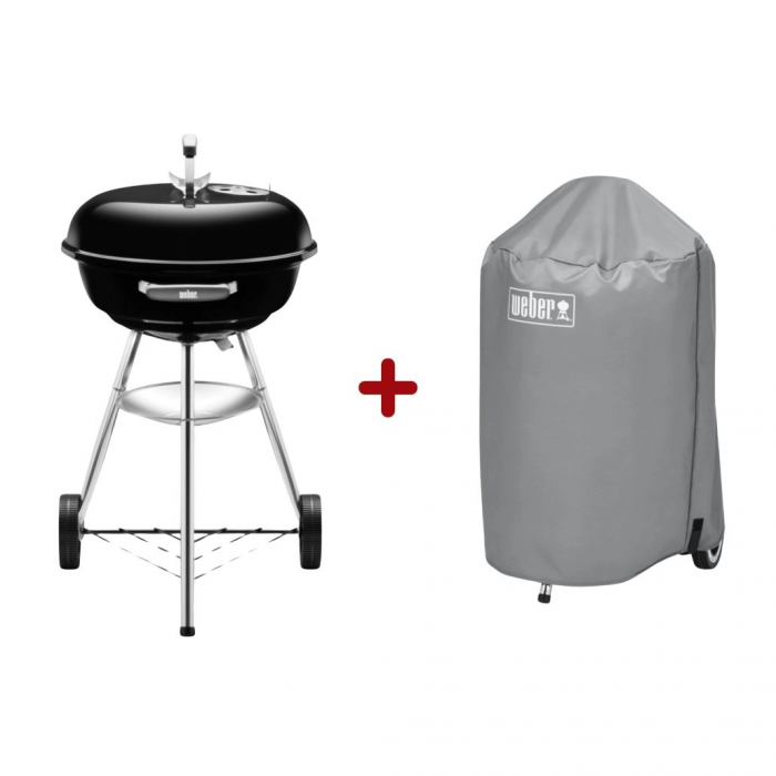 Starter Pack Weber - Gratar carbuni Compact Kettle 47 cm [1]