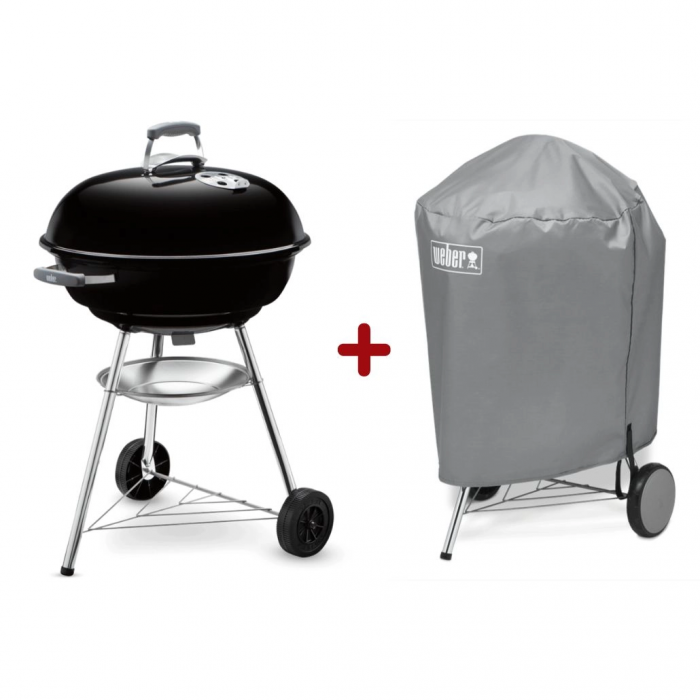 Starter Pack Weber - Gratar carbuni Compact Kettle 57 cm [1]