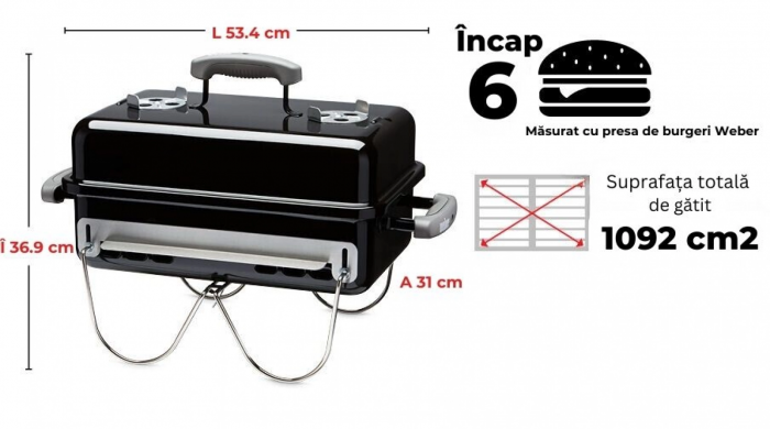 Starter Pack Weber - Gratar carbuni Go-Anywhere - portabil [4]