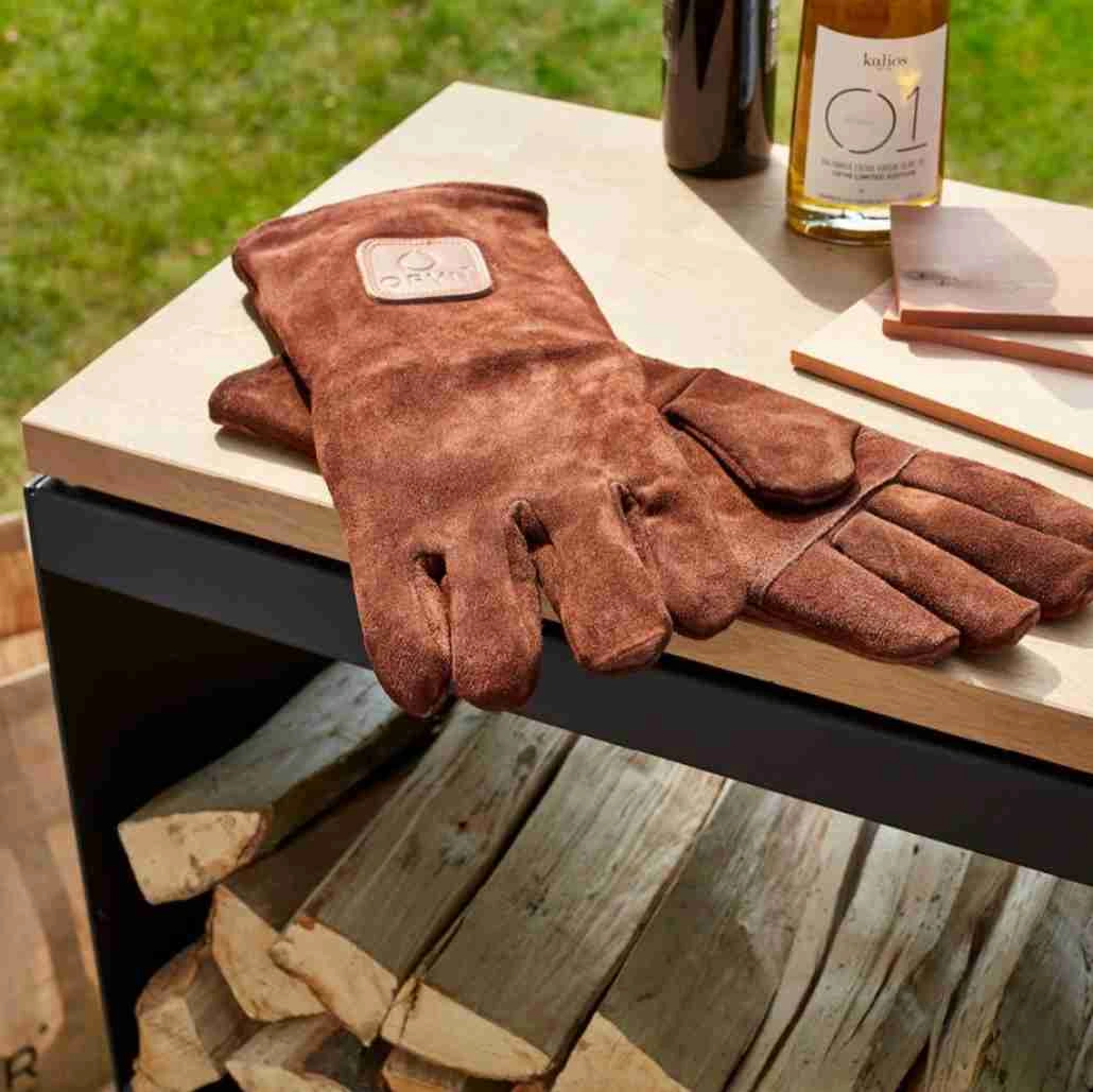 Stocator lemne OFYR negru cu blat de lucru [3]