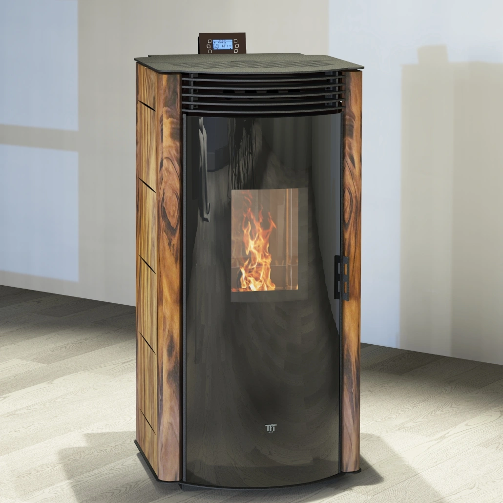 Termosoba peleti DIANA 140 ASPECT LEMN - 14.6kw cu autocuratare & WI-FI [1]