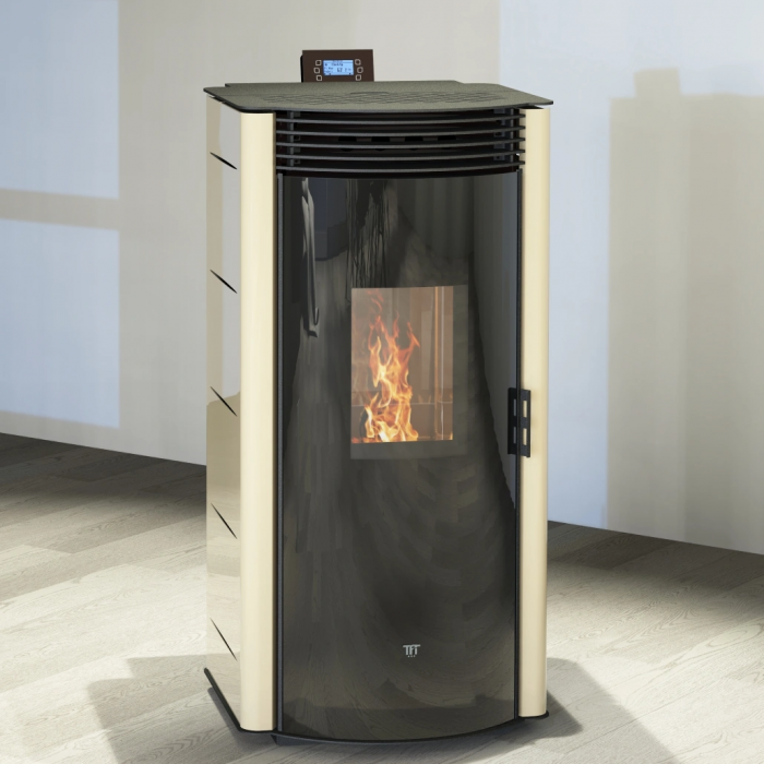 Termosoba peleti DIANA 140 CREM - 14.6kw cu autocuratare & WI-FI [1]