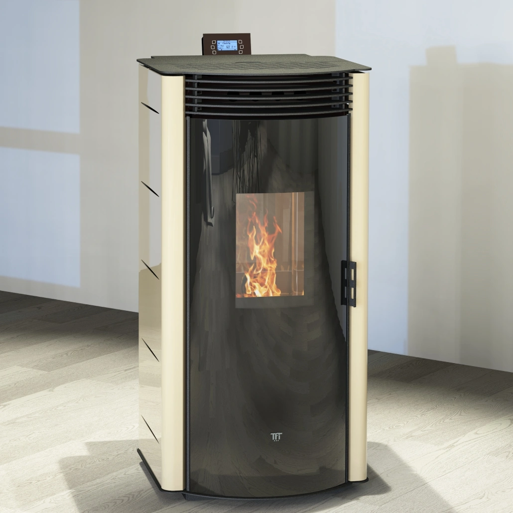 Termosoba peleti DIANA 180 CREM - 21kw cu autocuratare & WI-FI [1]