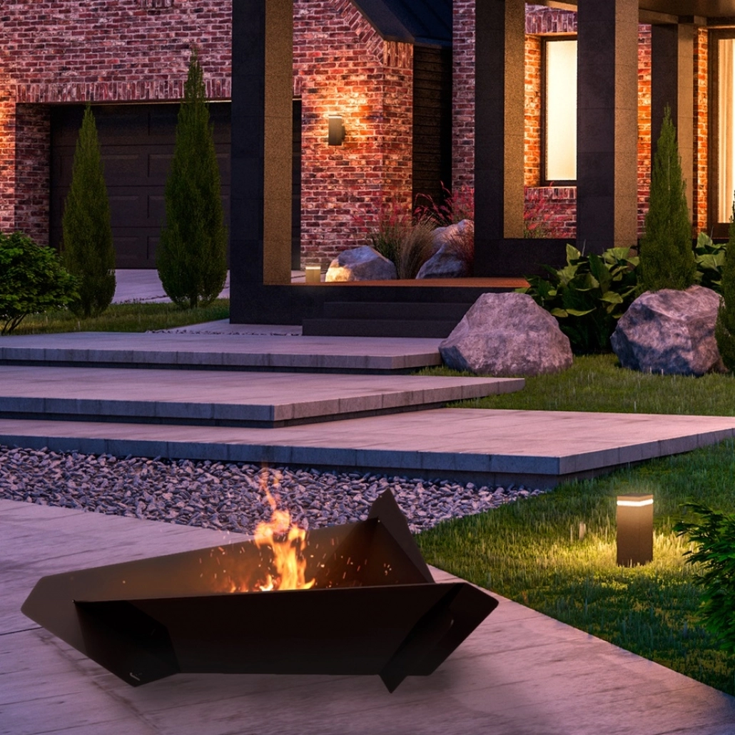 Vatra de foc exterior TRIANGLE - 71x63 cm [2]