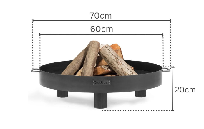 Vatra TUNIS cu baza si gratar 60 cm [8]