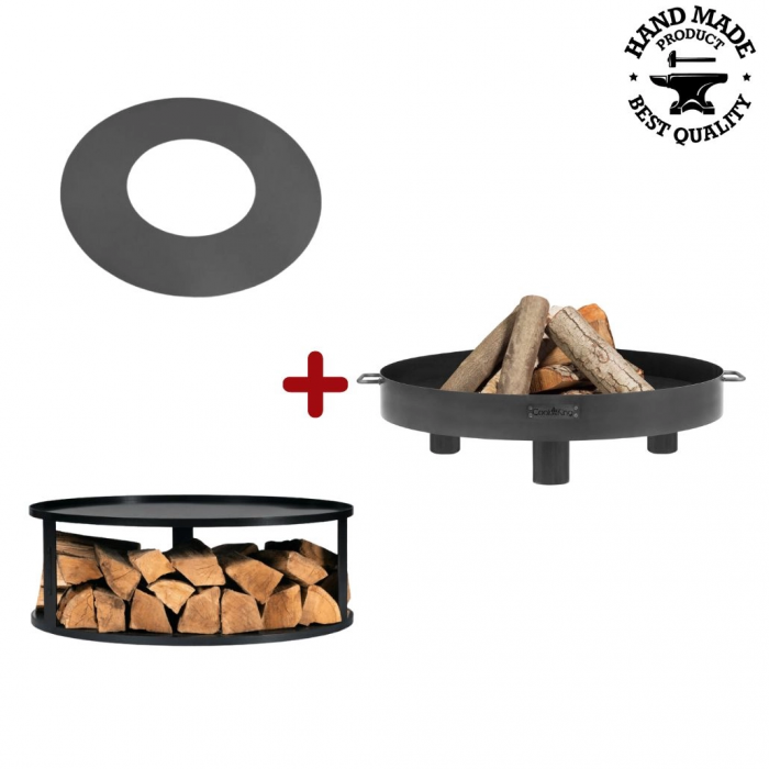 Vatra TUNIS cu baza si plita 80 cm [1]