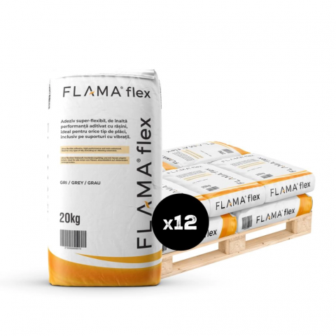 ADEZIVI SI MORTARE - 12 x Sac Adeziv ultra-flexibil profesional (silicat) FlamaFlex