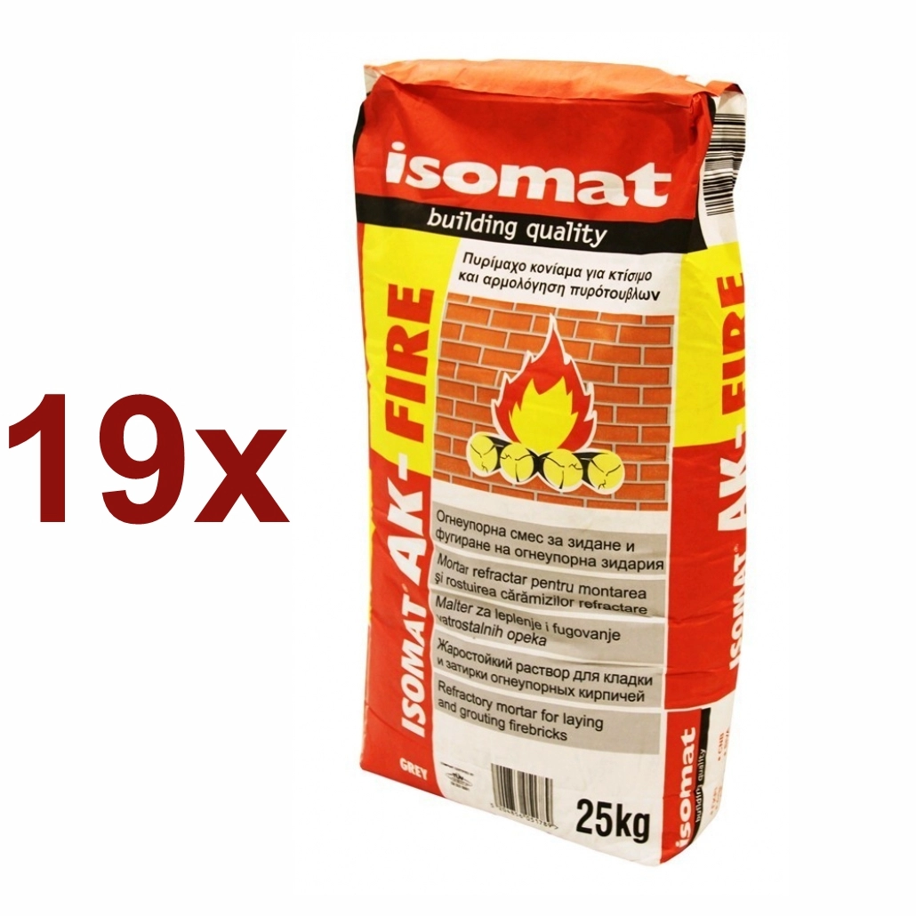 ADEZIVI SI MORTARE - 19 x SACI MORTAR DE CIMENT REFRACTAR 1200ºC