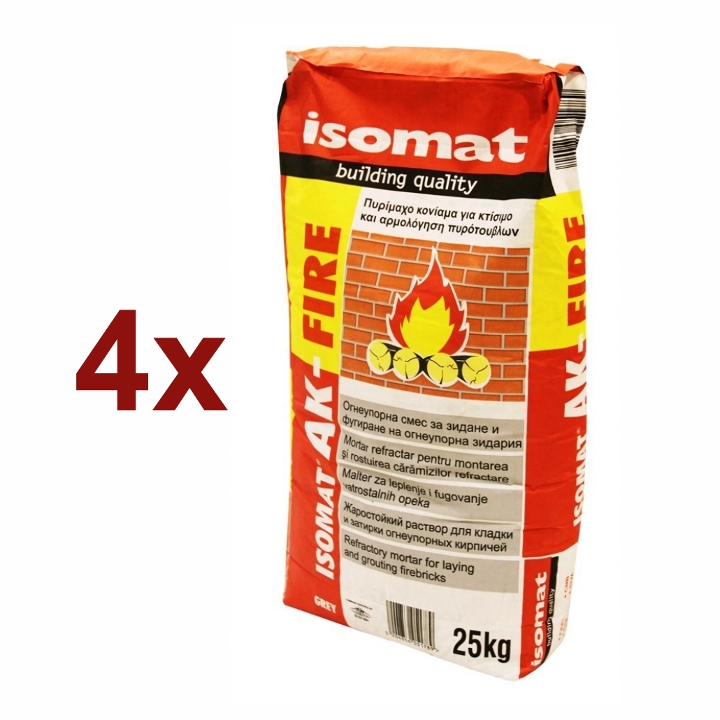 ADEZIVI SI MORTARE - 4 x SACI MORTAR DE CIMENT REFRACTAR 1200ºC