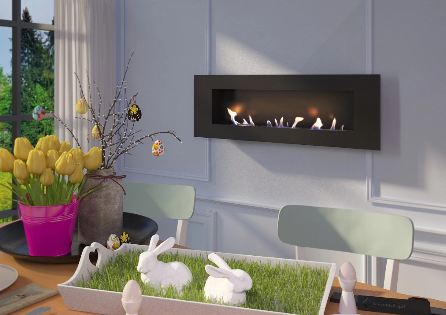 DELTA 3 Negru - 120 x 40 cm [2]