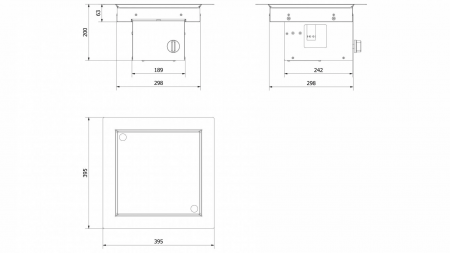 Arzator gaz incastrabil AQF 01 - 39X39cm [5]