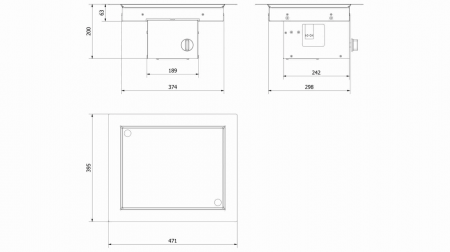 Arzator gaz incastrabil AQF 02 - 47X39cm [5]