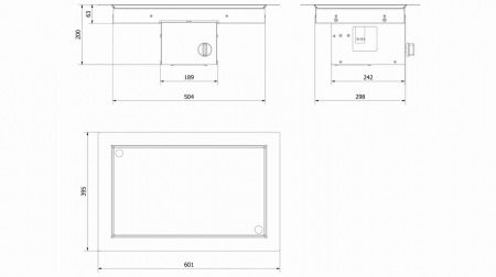 Arzator gaz incastrabil AQF 04 - 60X39cm [5]
