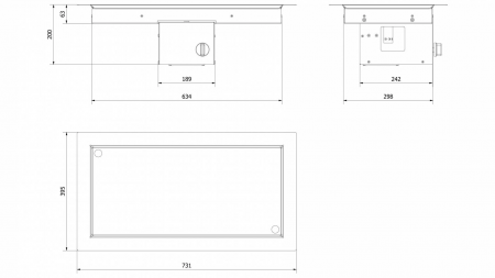 Arzator gaz incastrabil AQF 06 - 73X39cm [5]