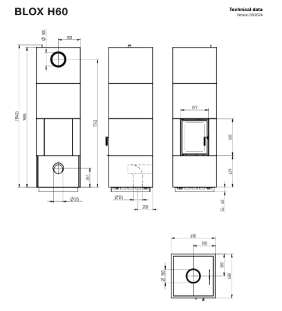 BLOX H60  HAKA 37/50- SEMINEU MODULAR CU ACUMULARE SAU CONVECȚIE [1]