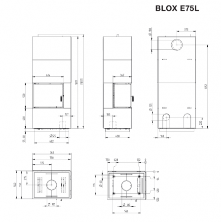 BLOX E75  ECKA 60/35/50SR - SEMINEU MODULAR CU ACUMULARE SAU CONVECȚIE [1]