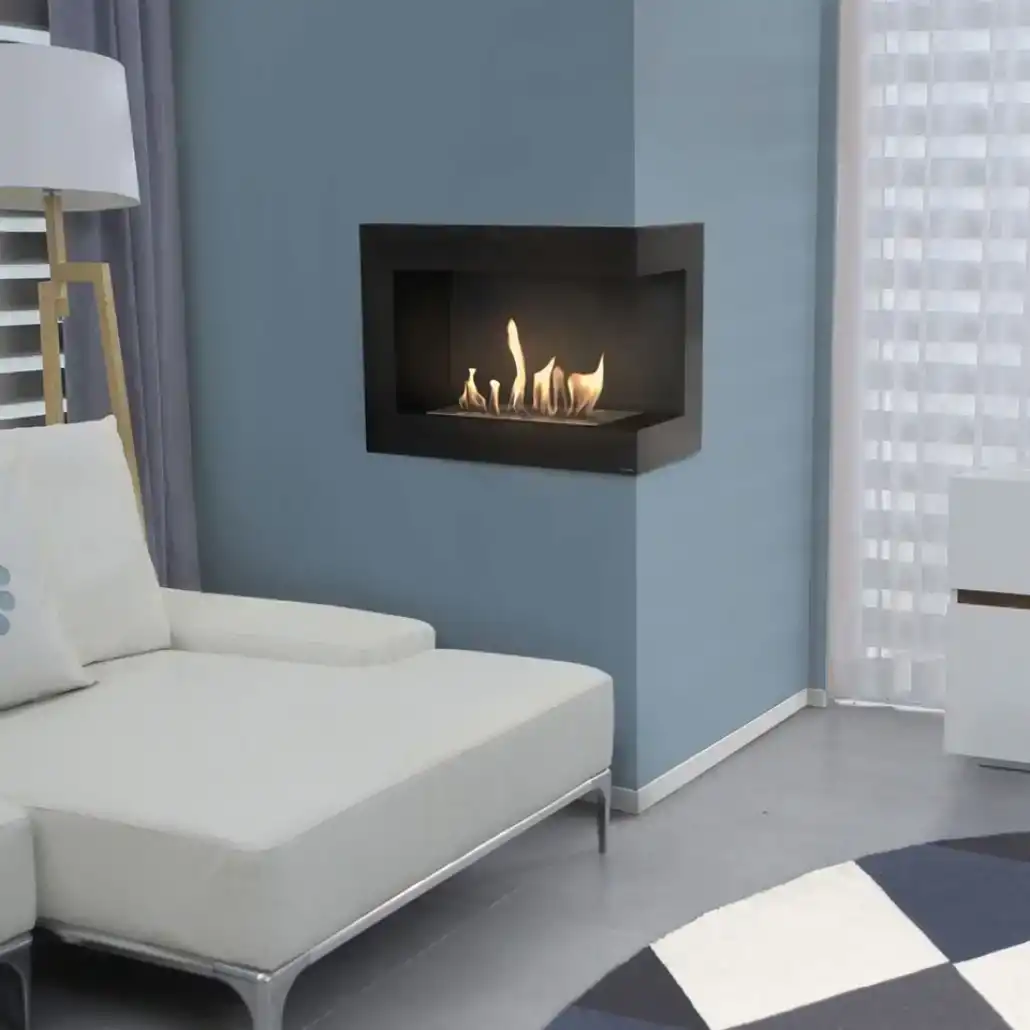 SEMINEE DECORATIVE - DELTA negru colt dreapta - 60 x 48 x 28 cm