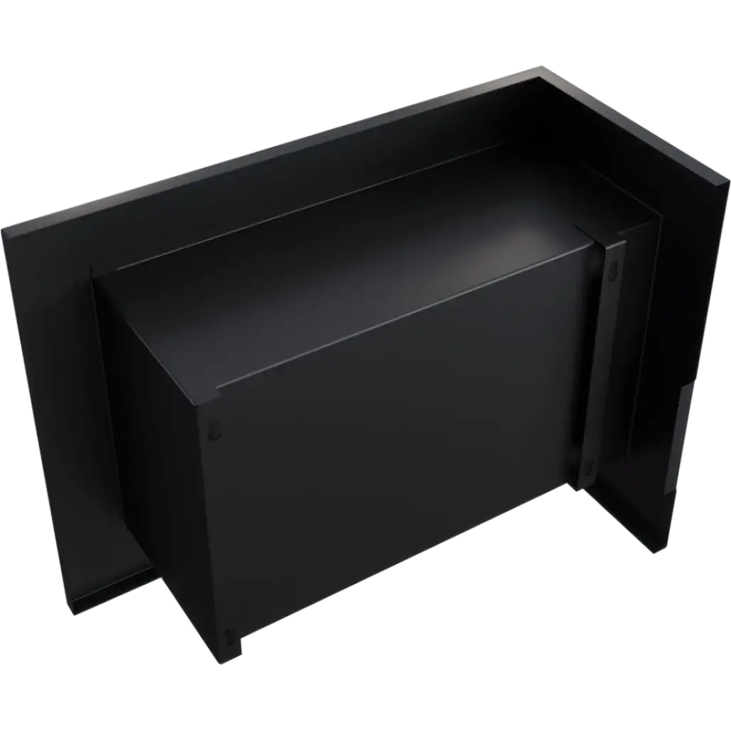 DELTA negru colt stanga - 60 x 48 x 28 cm [3]