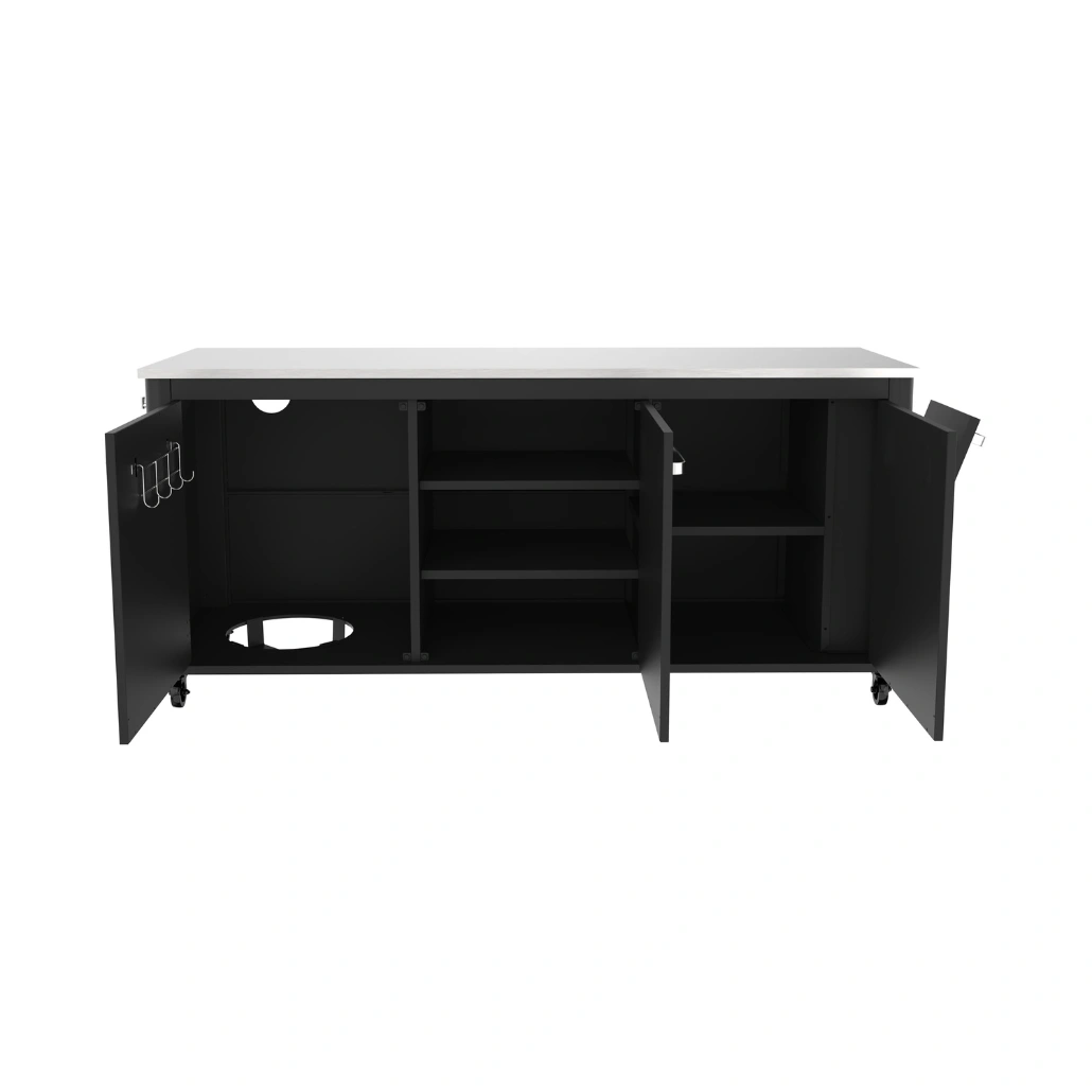 Bucatarie Exterioara Cozze cu blat din otel inoxidabil si 3 usi [1]