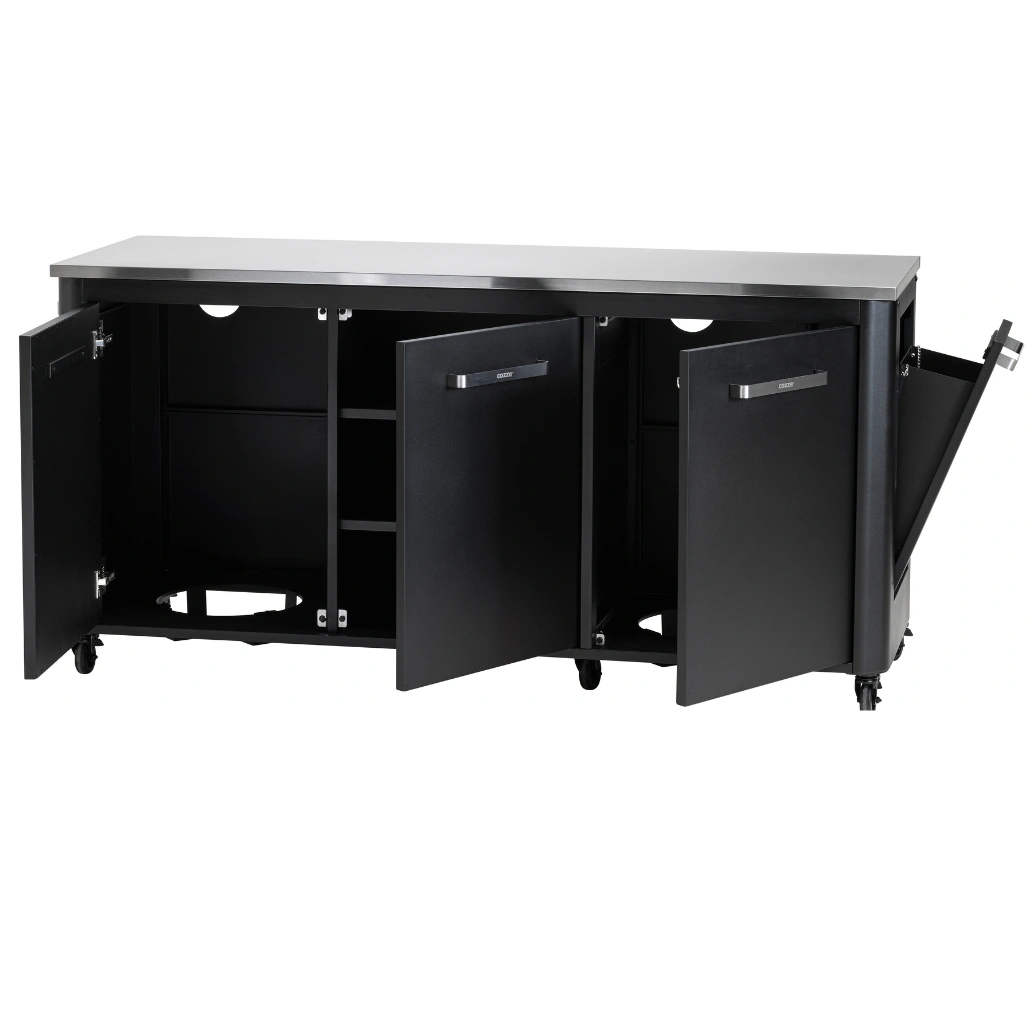 Bucatarie Exterioara Cozze cu blat din otel inoxidabil si 3 usi [2]