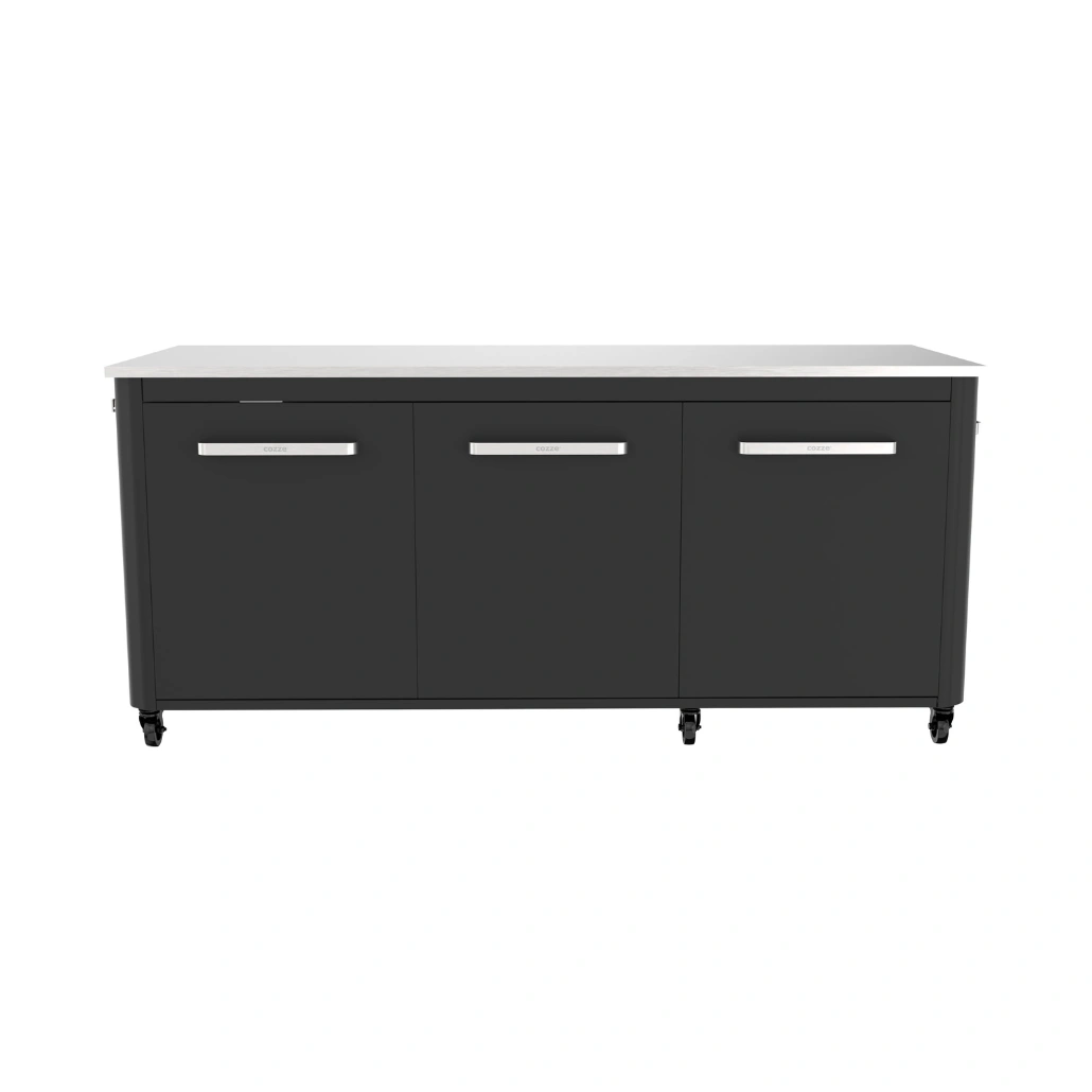 TERASĂ ȘI GRĂDINĂ - Bucatarie Exterioara Cozze cu blat din otel inoxidabil si 3 usi