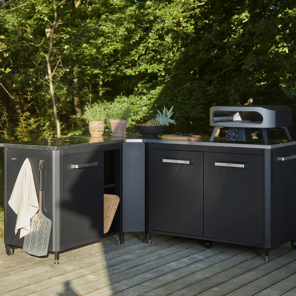 Bucatarie exterioara Cozze - cu masa din otel inoxidabil 90 cm [4]