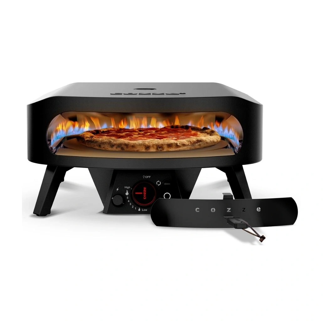Bucatarie exterioara Cozze in forma L cu Quattro 900, cuptor pizza, frigider si chiuveta - 452 x 200 cm [7]
