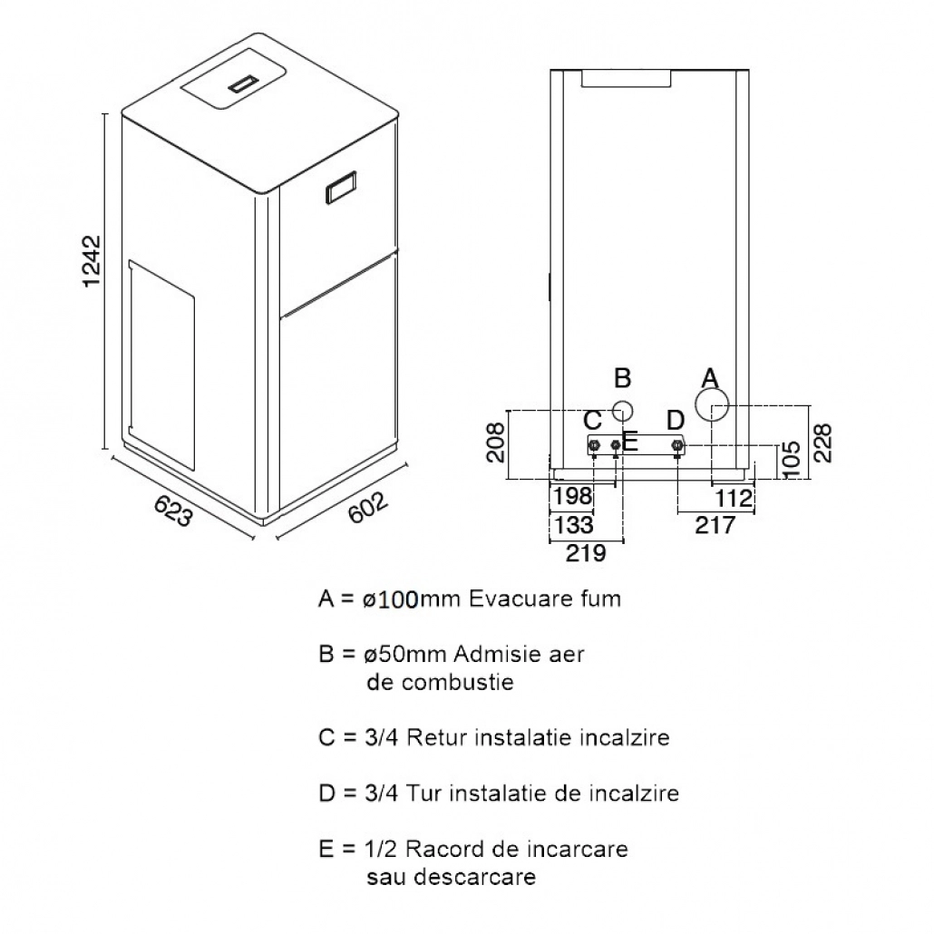 Centrala peleti EV 20KW - cu autocuratare [3]