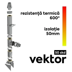 COSURI DE FUM - Cos de fum inox Vektor 50 SKD